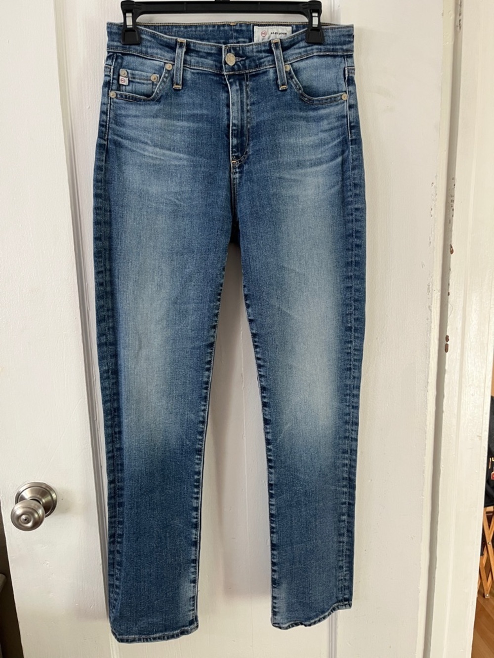 AG Adriano Goldschmied Mari Mid-Rise Slim Straight Jeans 15 Years Shoreline 28 - Picture 3 of 14